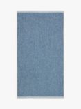 John Lewis Textured Towels, Lake Blue