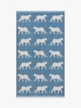 John Lewis Jungle Animal Towels, Bluestone