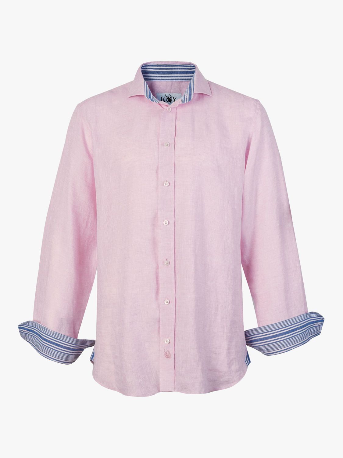 KOY Linen Shirt, Pink, S