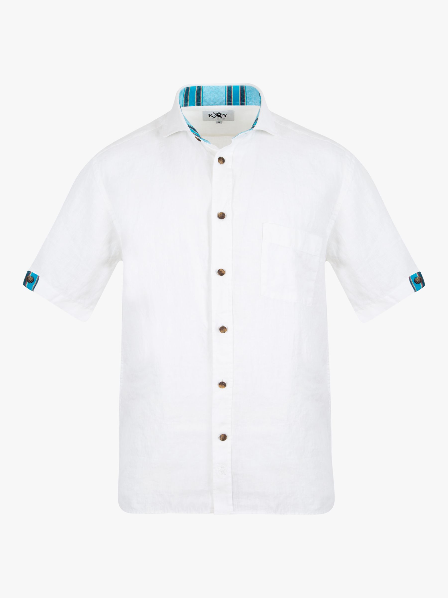 Buy KOY Short Sleeve Linen Shirt Online at johnlewis.com