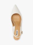 Dune Celini Leather Slingback Shoes, White