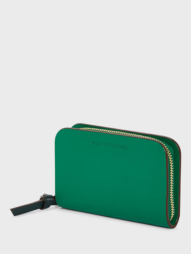 Gerard Darel Mini Leather Wallet, Green/Watergreen
