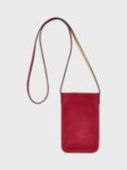 Gerard Darel Ladyphone Small Suede Bag, Pomegranate
