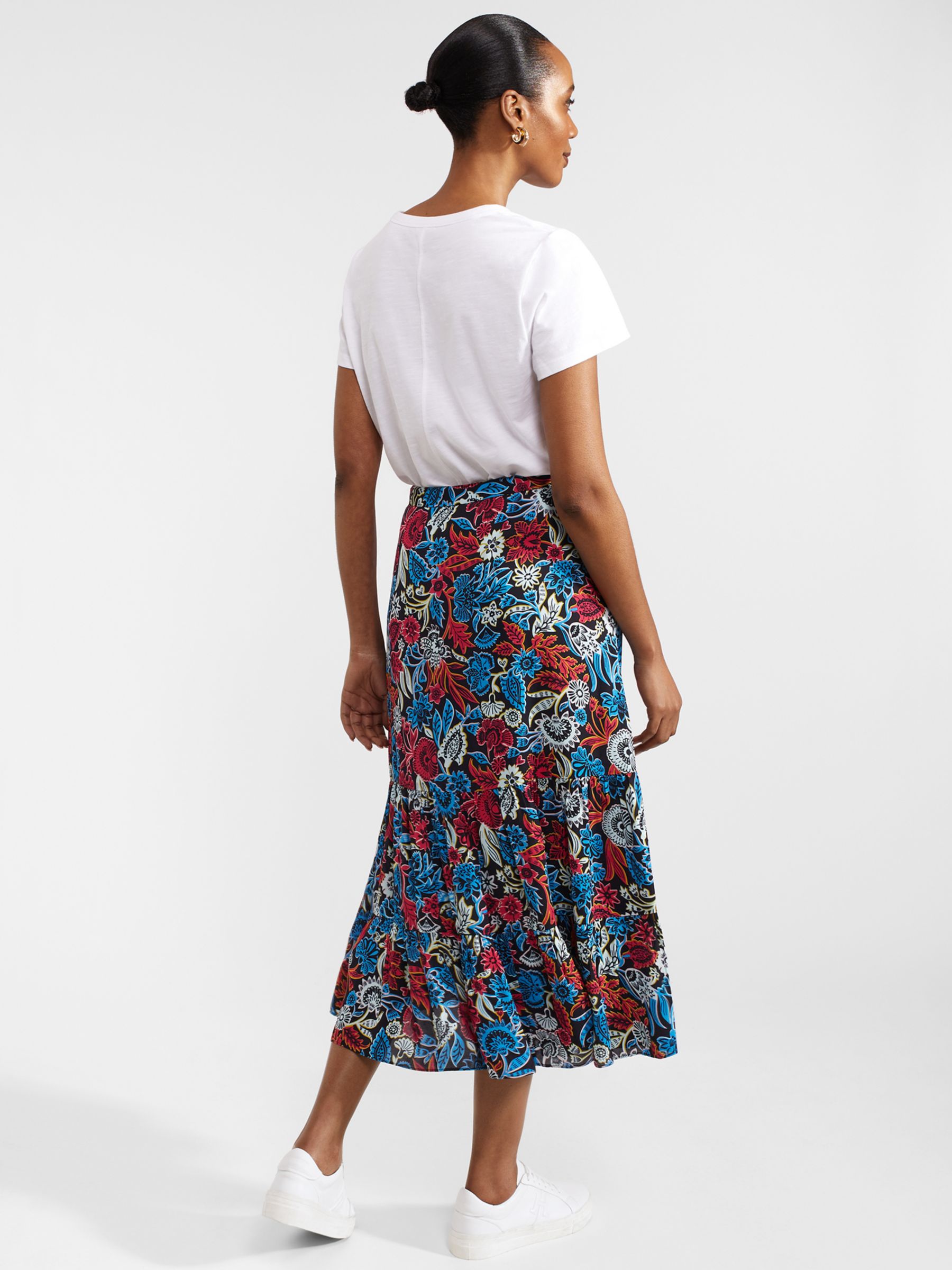 Buy Hobbs Tilly Floral Print Midi Skirt, Multi Online at johnlewis.com
