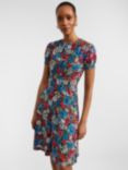 Hobbs Rima Botanical Print Jersey Dress, Multi, Multi