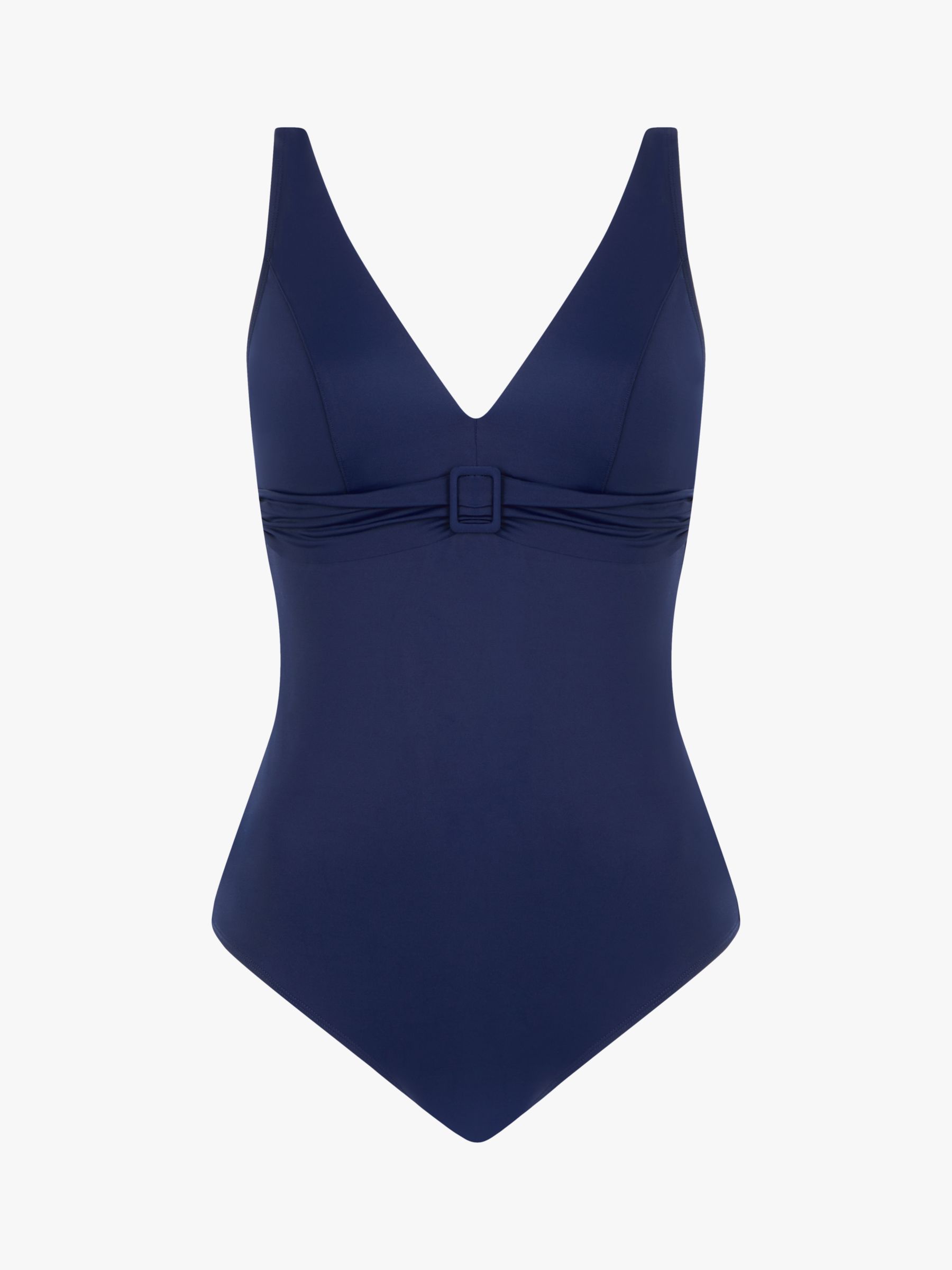 Femilet Rivero Plunge Neck Buckle Detail Swimsuit, Nocturnal Blue, S