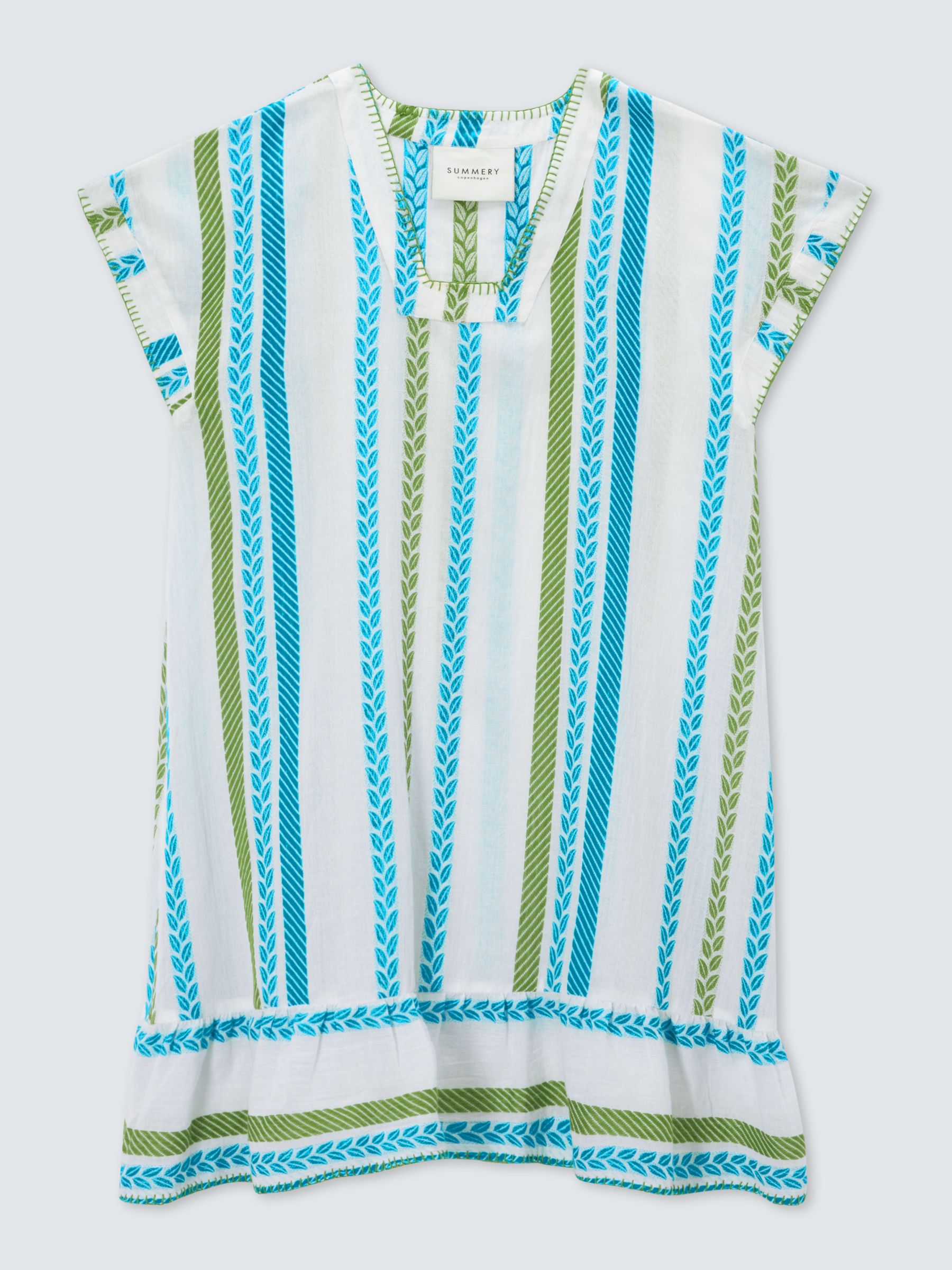 SUMMERY Copenhagen Cady Stripe Dress, Blue Danube, XS