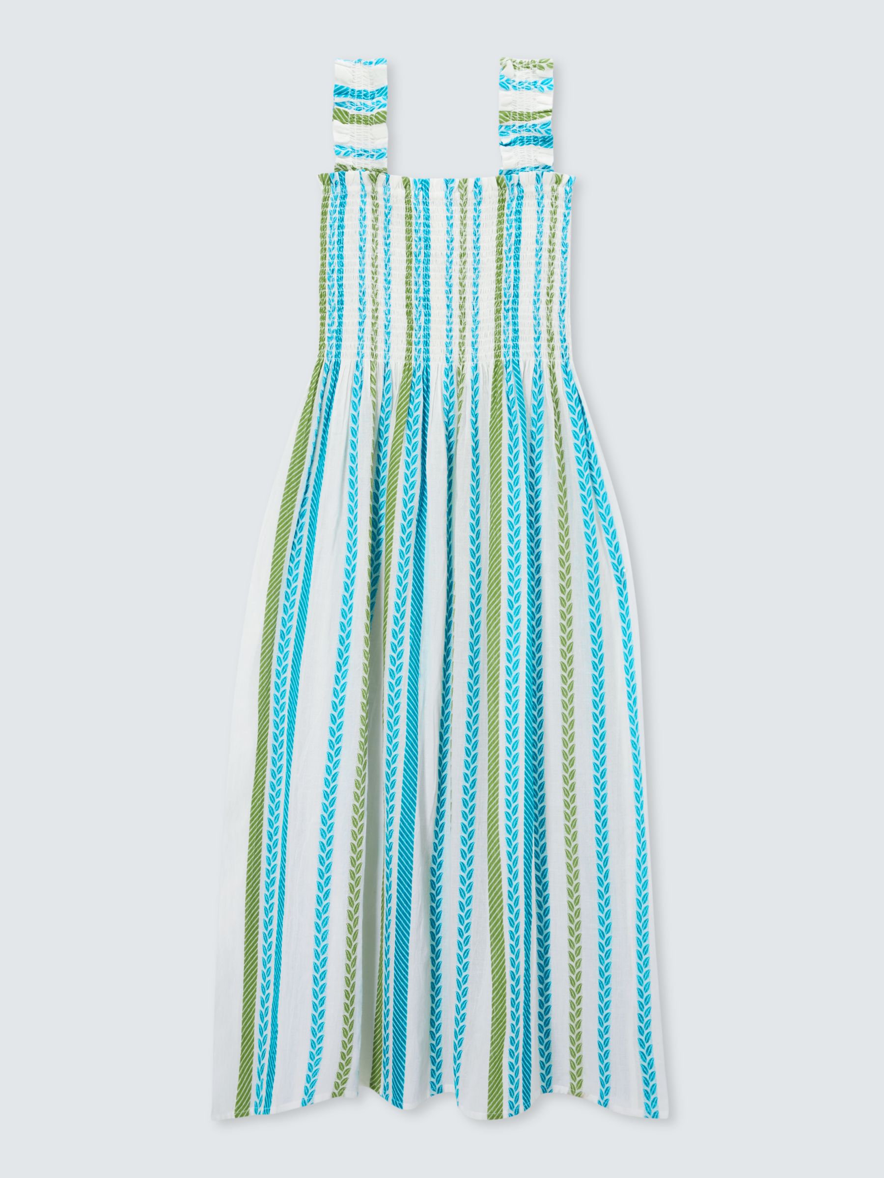 Buy SUMMERY Copenhagen Cady Stripe Smock Dress, Blue Danube Online at johnlewis.com