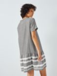 SUMMERY Copenhagen Geometric Ruffle Dress, Whisper White/Java