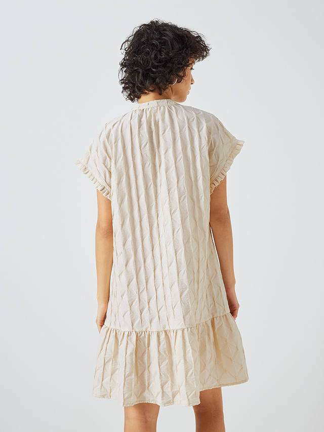 SUMMERY Copenhagen Mabelle Textured Mini Dress, Beige