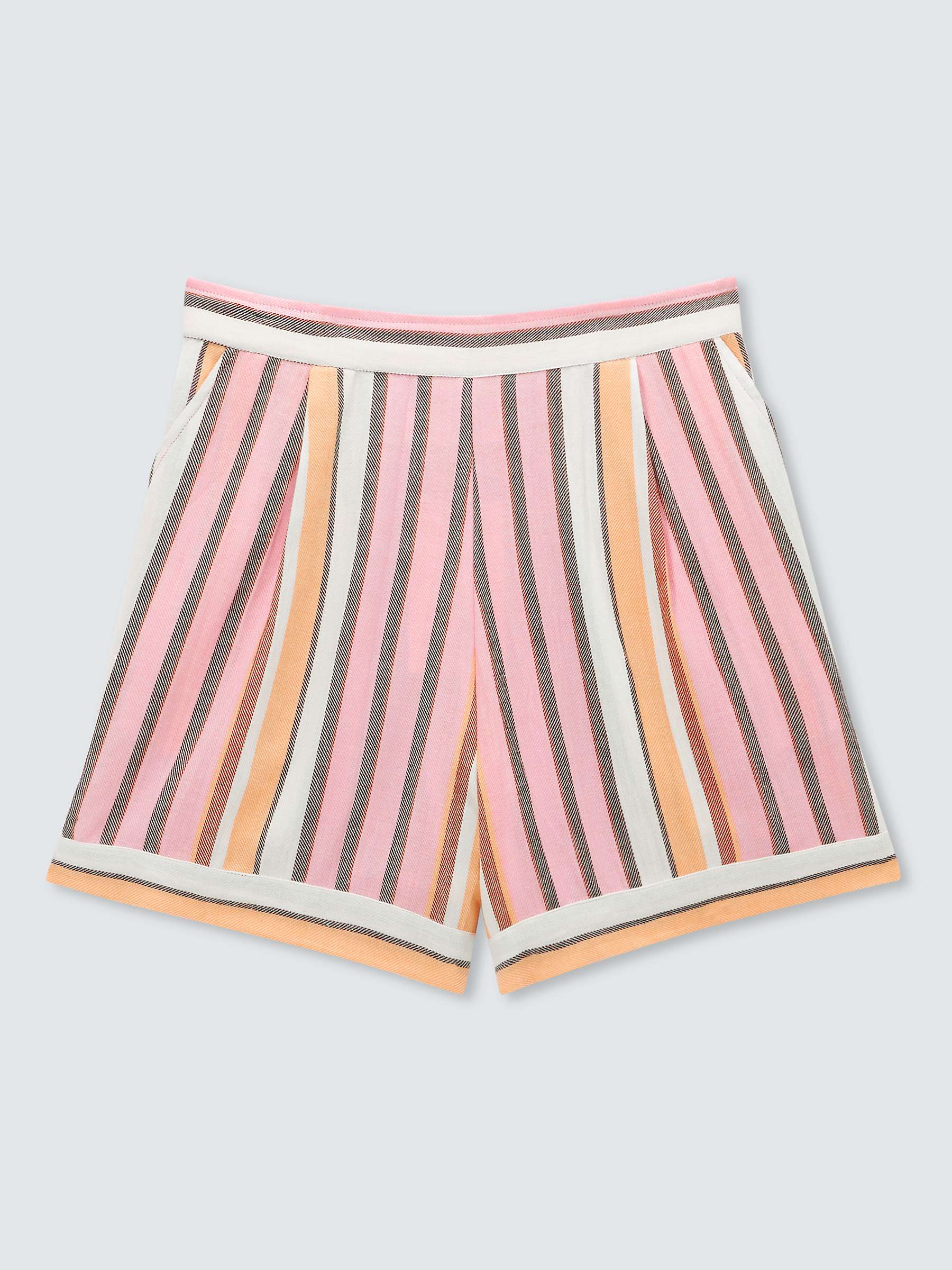 Buy SUMMERY Copenhagen Lucie Stripe Shorts, Pink Mist/Multi Online at johnlewis.com