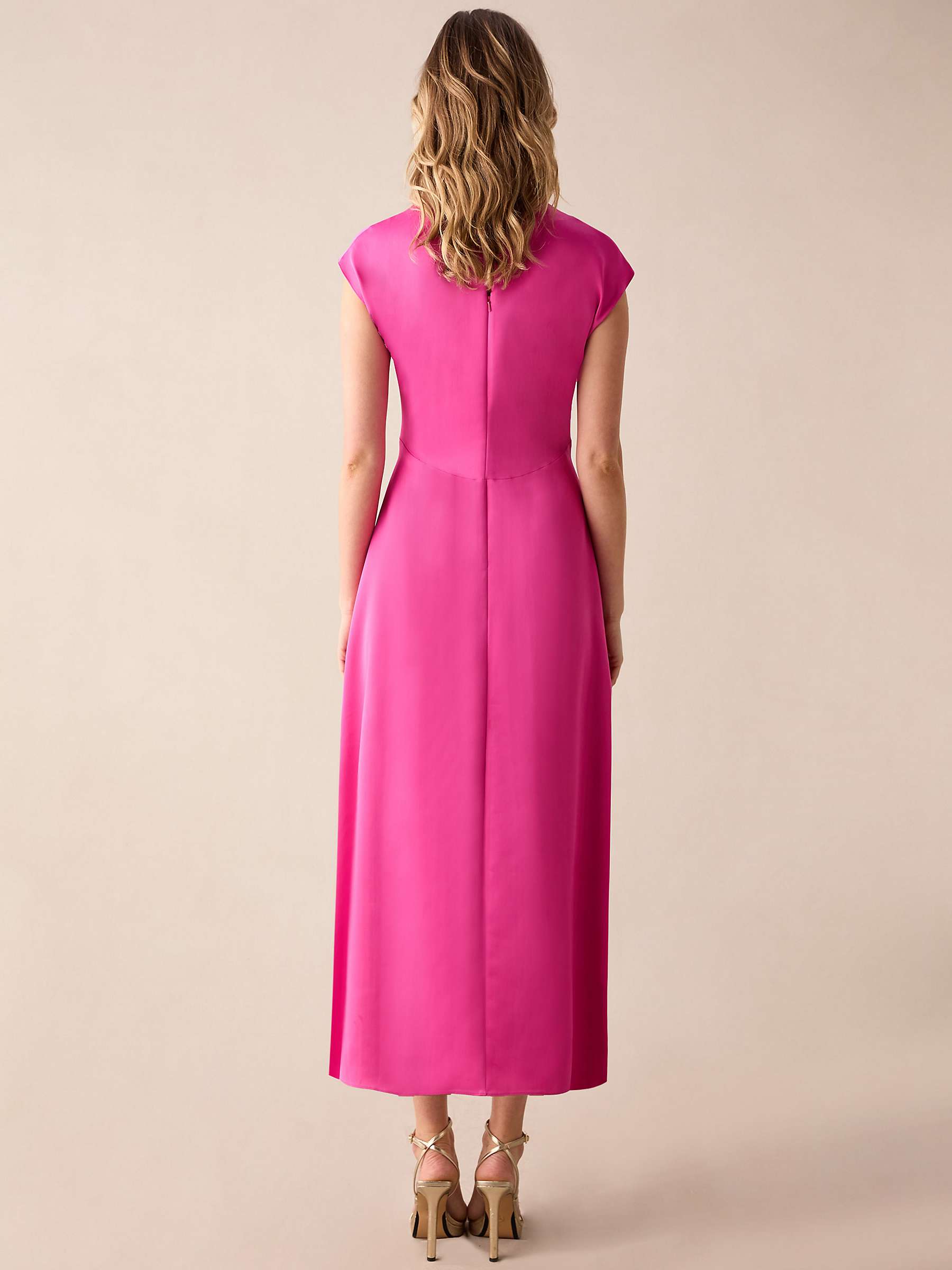 Buy Ro&Zo Arabella Satin Maxi Dress, Pink Online at johnlewis.com