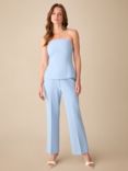 Ro&Zo Petite Straight Leg Trousers, Blue