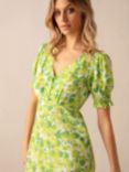 Ro&Zo Botanical Floral Midi Dress, Green