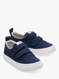 TOMS Kids' Fenix Double Strap Canvas Trainers, Navy