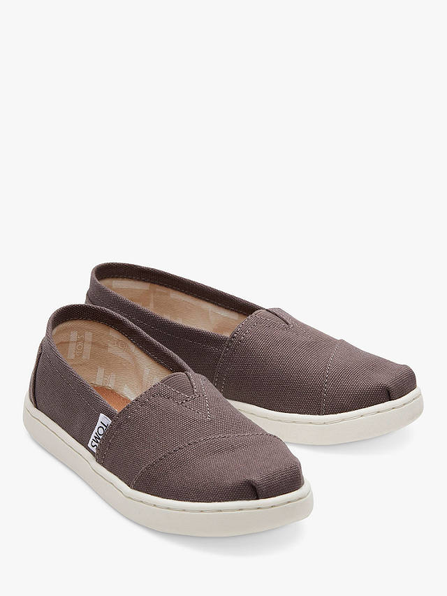 TOMS Kids' Alpargata Espadrille Shoes, Grey