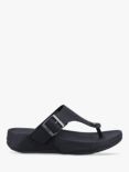 FitFlop Trakk II Leather Sandals, Black