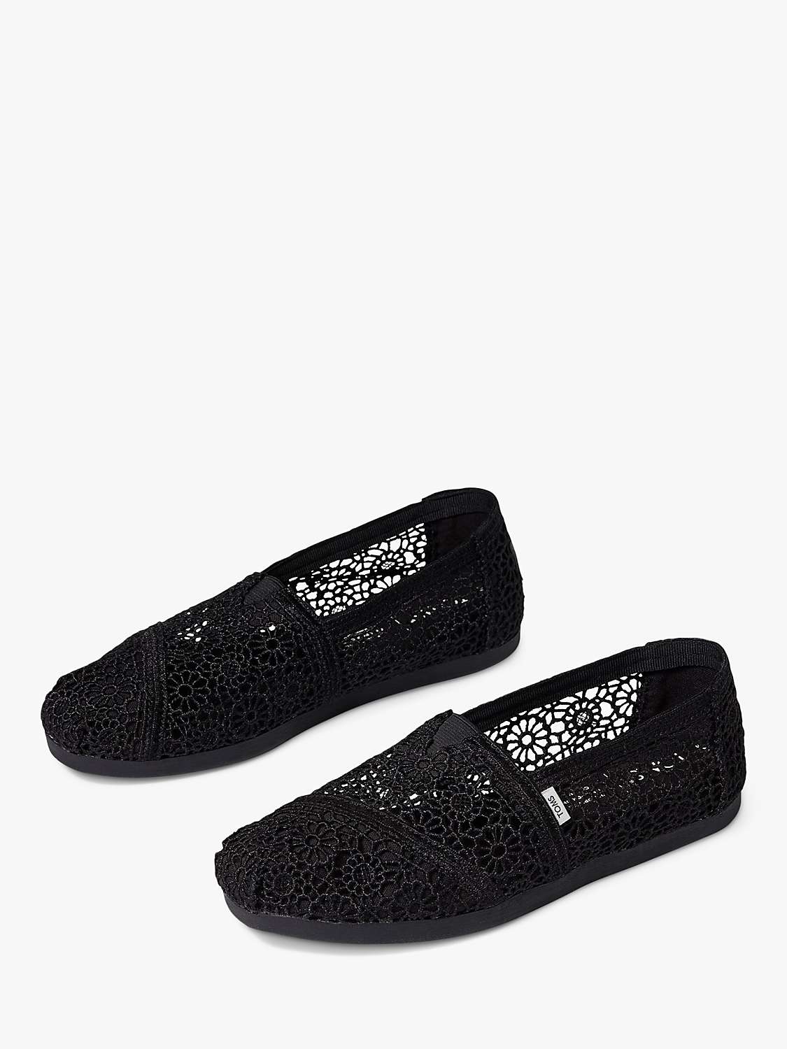 Buy TOMS Alpargata Crochet Espadrille Shoes Online at johnlewis.com