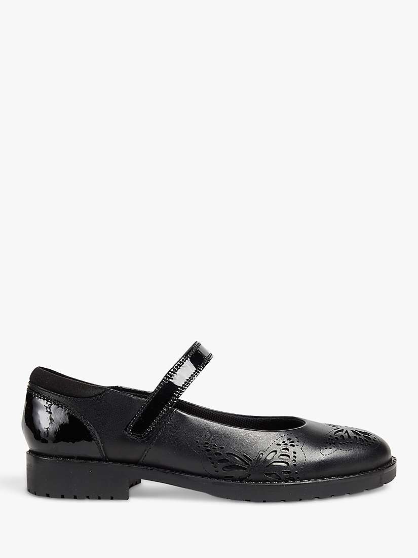Buy Pod Kids' Jammy Butterfly Detail Mary Jane Shoes, Black Online at johnlewis.com