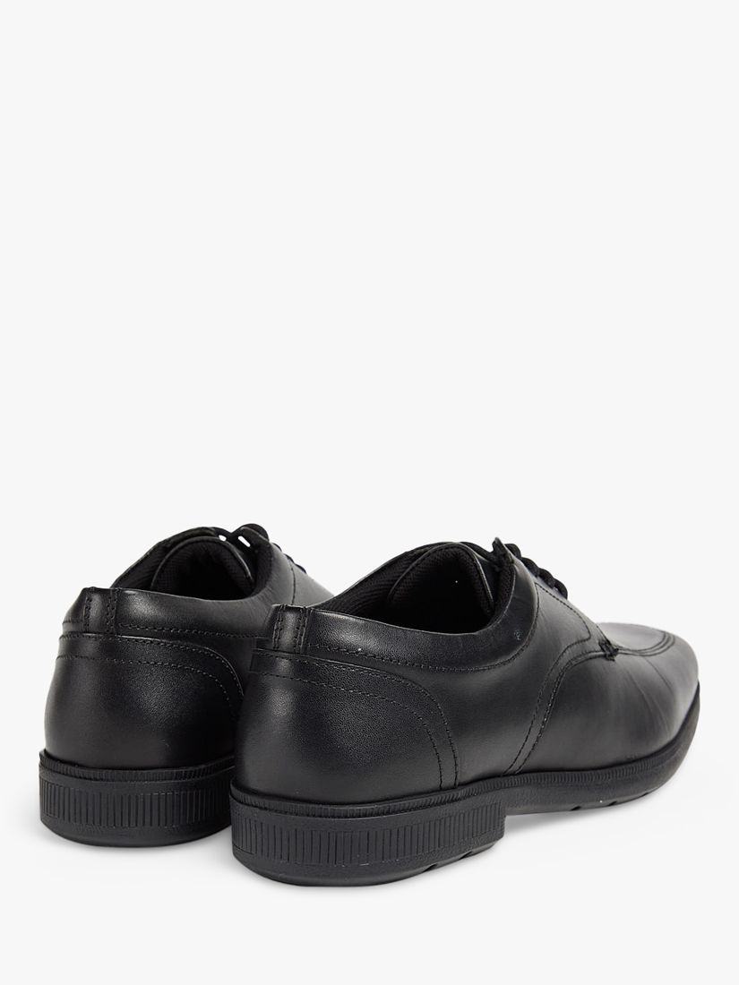 Pod Kids' Hornet Leather Lace Up School Shoes, Black, 6