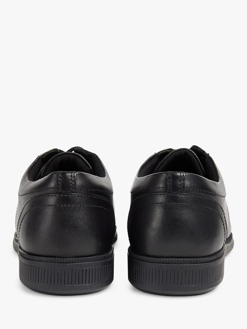 Pod Kids' Hornet Leather Lace Up School Shoes, Black, 6