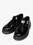 Pod Kids' Emilie Patent T-Bar Buckle Shoes, Black