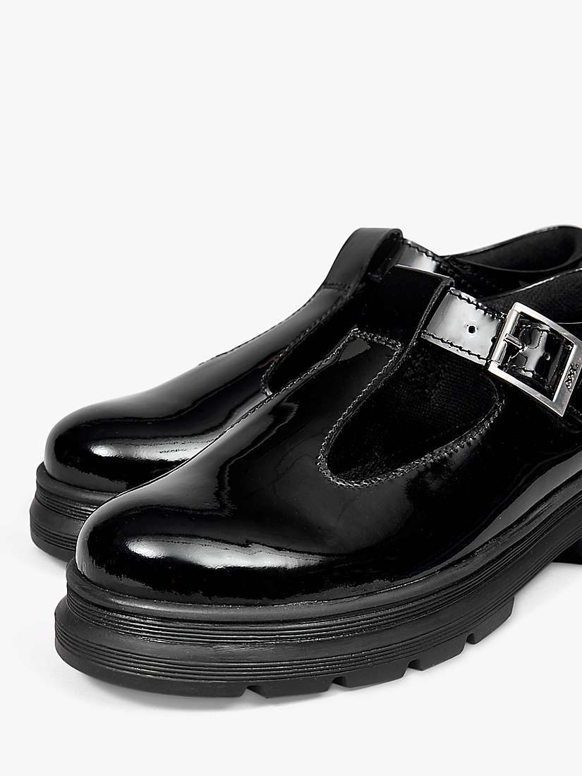 Buy Pod Kids' Emilie Patent T-Bar Buckle Shoes, Black Online at johnlewis.com