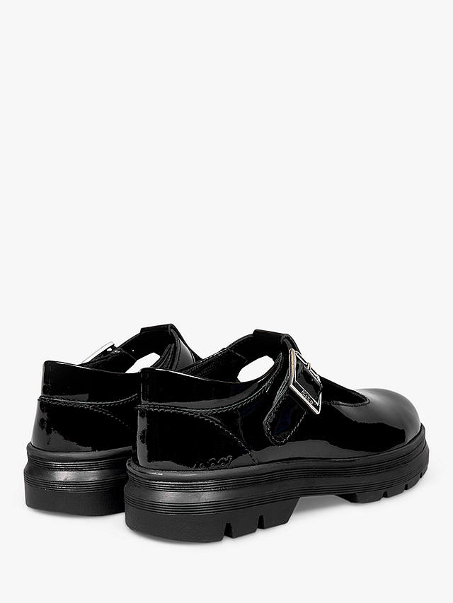 Pod Kids' Emilie Patent T-Bar Buckle Shoes, Black