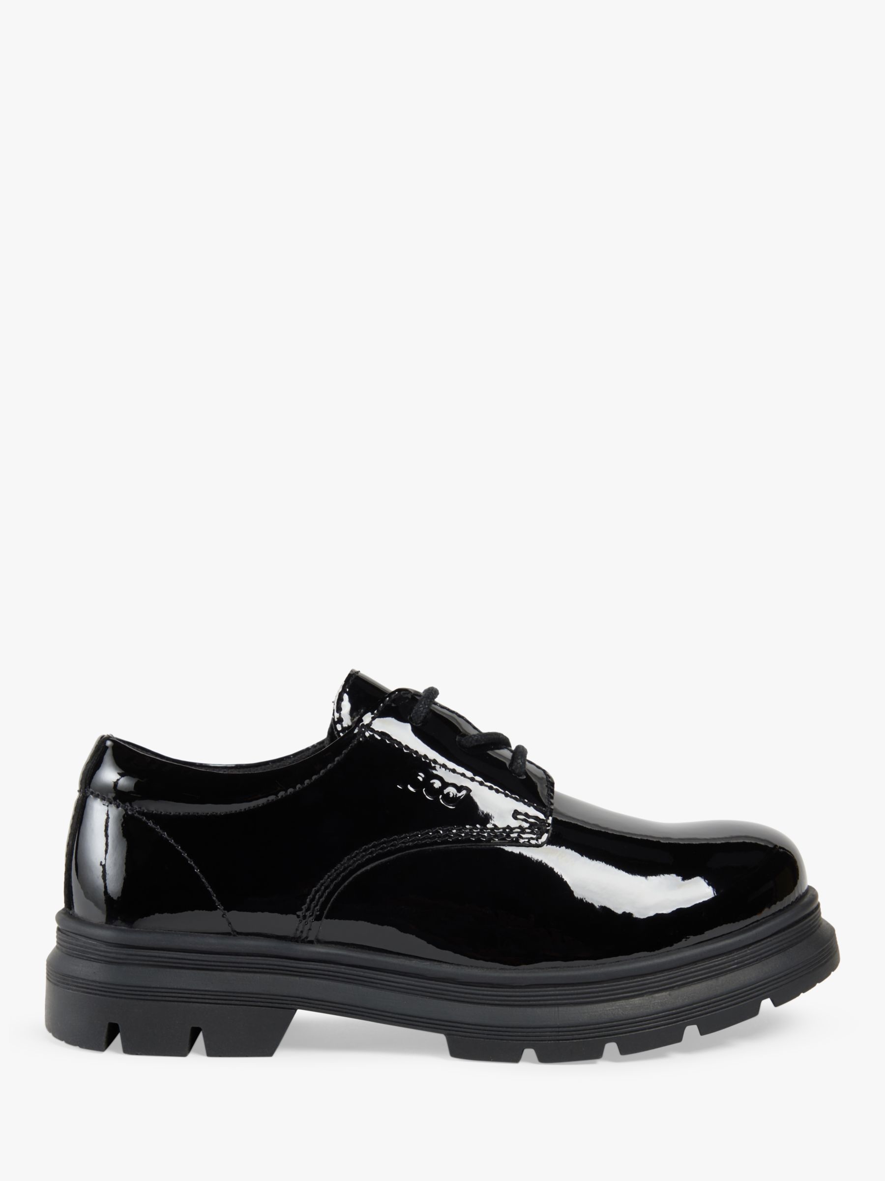 Pod Kids' Irene Patent Leather Lace Up Shoes, Black at John Lewis ...
