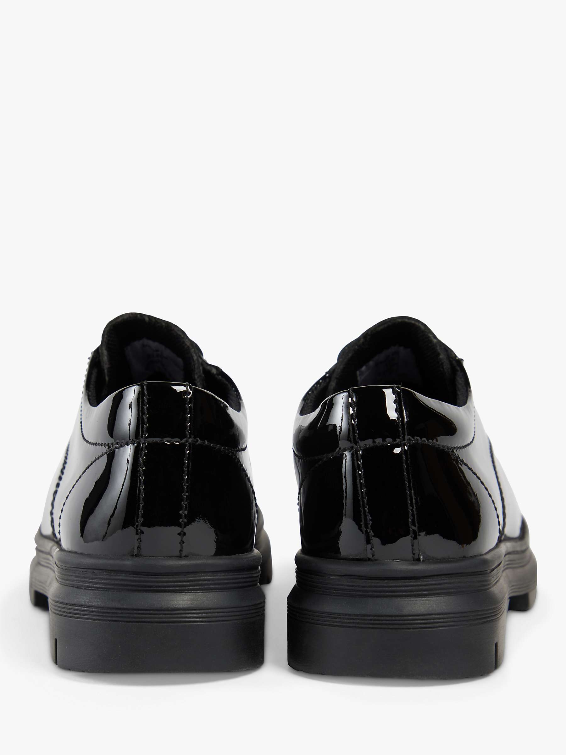 Buy Pod Kids' Irene Patent Leather Lace Up Shoes, Black Online at johnlewis.com