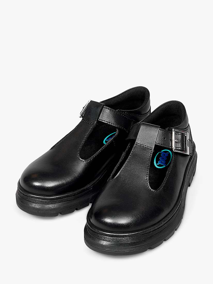 Buy Pod Kids' Emilie T-Bar Buckle Shoes, Black Online at johnlewis.com