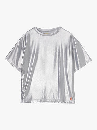 Angel & Rocket Luna Metallic Jersey T-Shirt, Silver