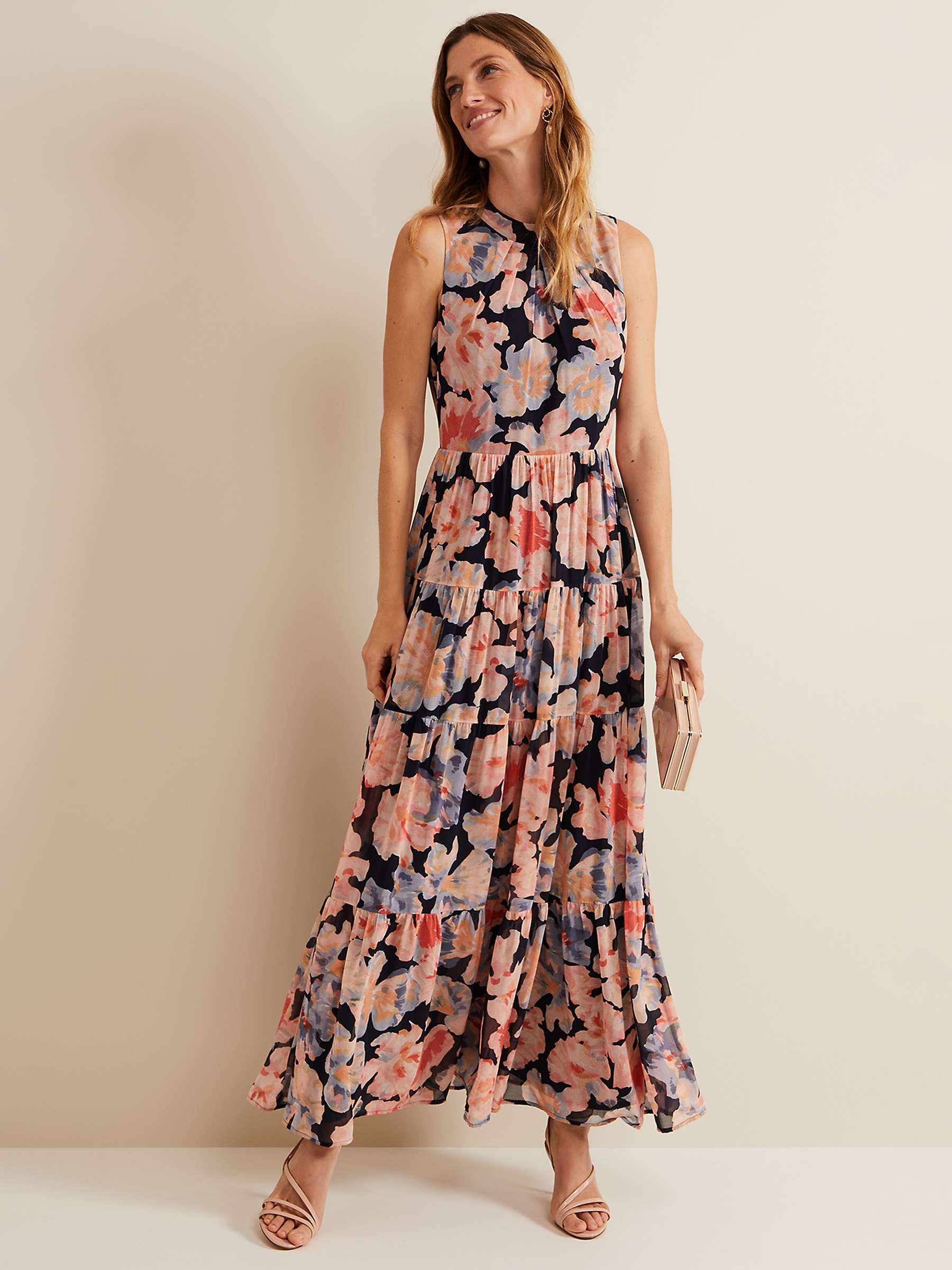 Buy Phase Eight Vora Floral Tiered Maxi Dress, Multi Online at johnlewis.com