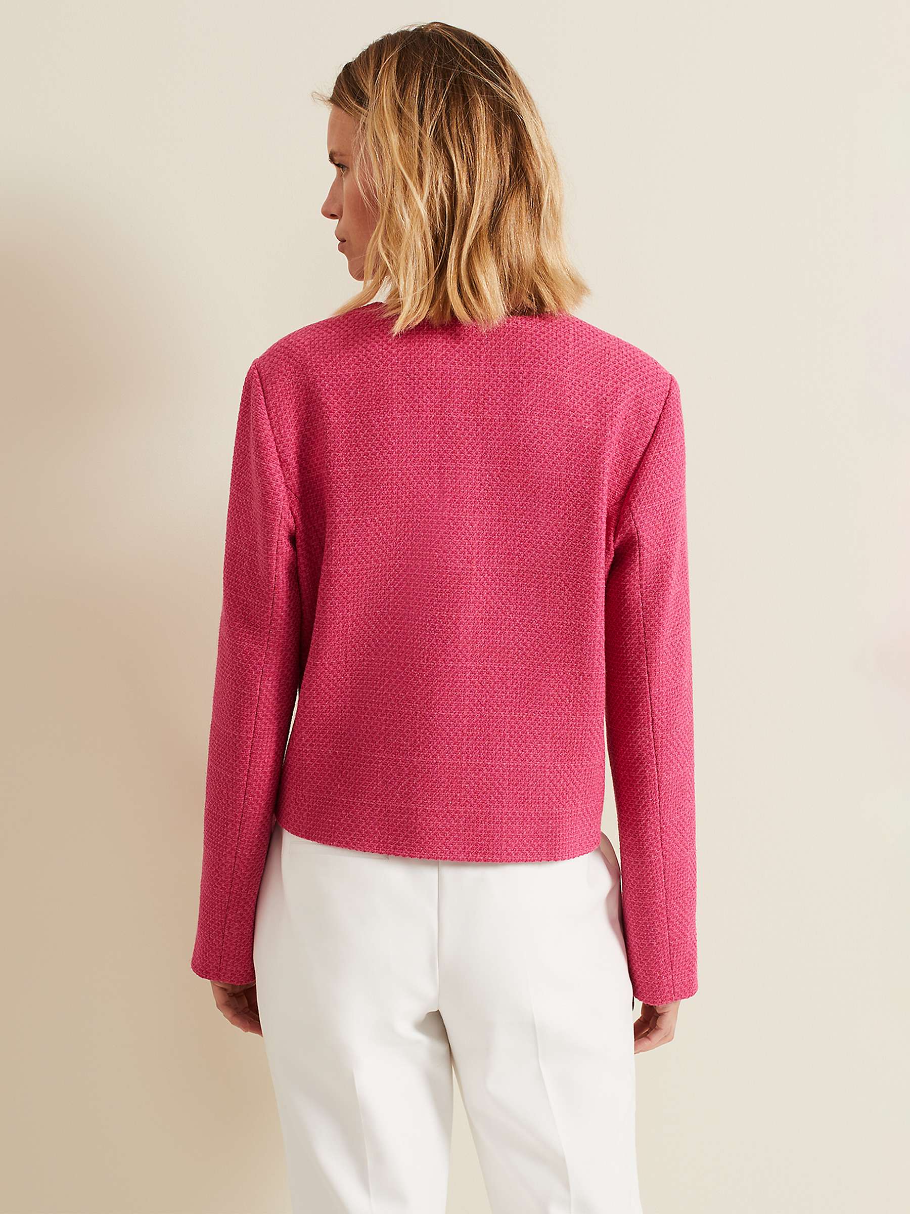 Buy Phase Eight Ripley Boucle Jacket, Pink Online at johnlewis.com