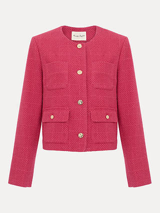 Phase Eight Ripley Boucle Jacket, Pink