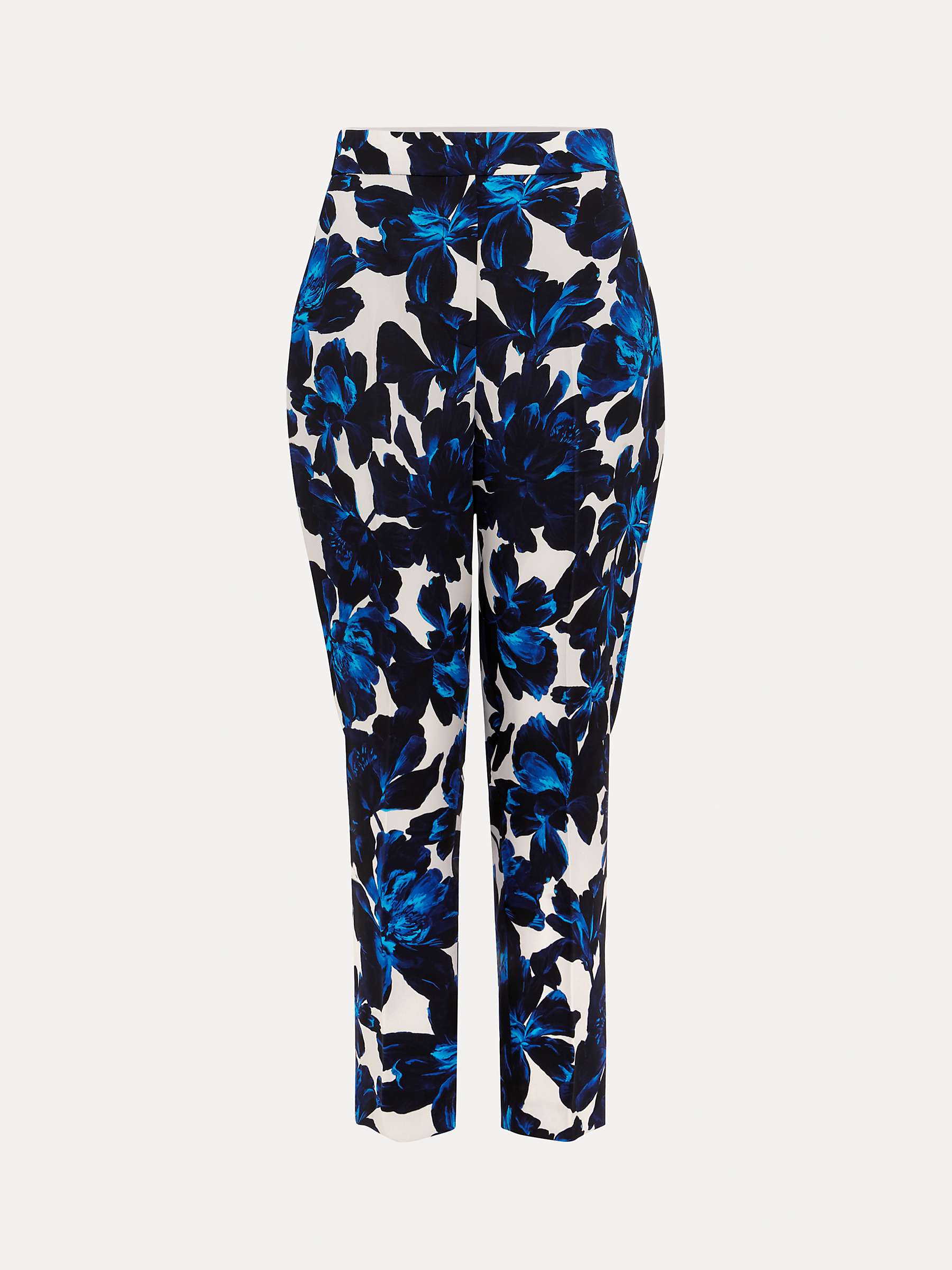 Buy Phase Eight Caddie Floral Cropped Tailored Trousers, Blue Online at johnlewis.com