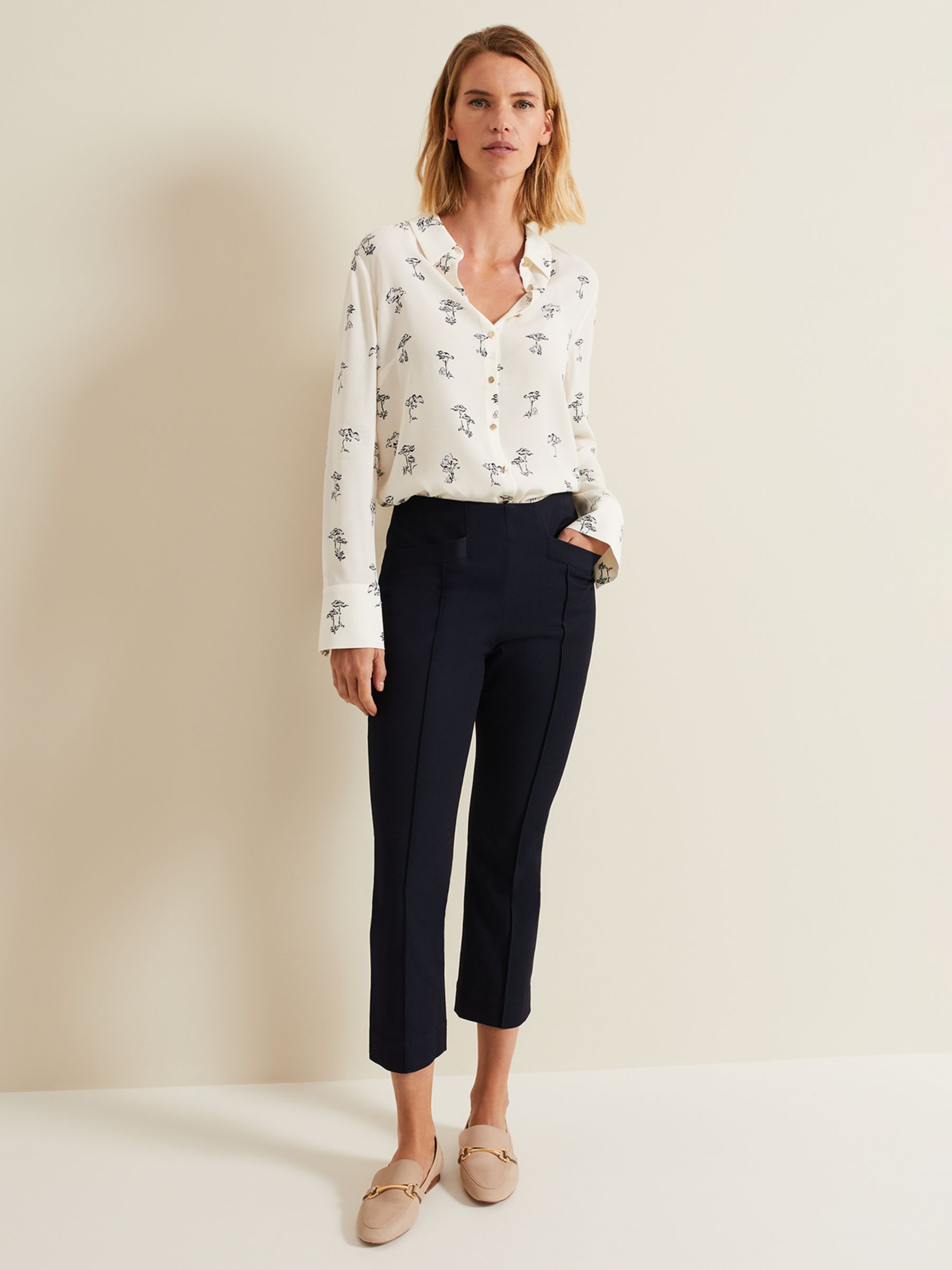 Buy Phase Eight Miah Stretch Capri Trousers Online at johnlewis.com