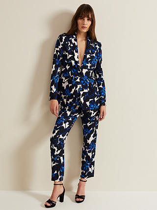 Phase Eight Caddie Floral Suit Jacket, Blue