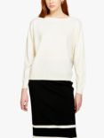 SISLEY Boat Neck Jumper, Cream