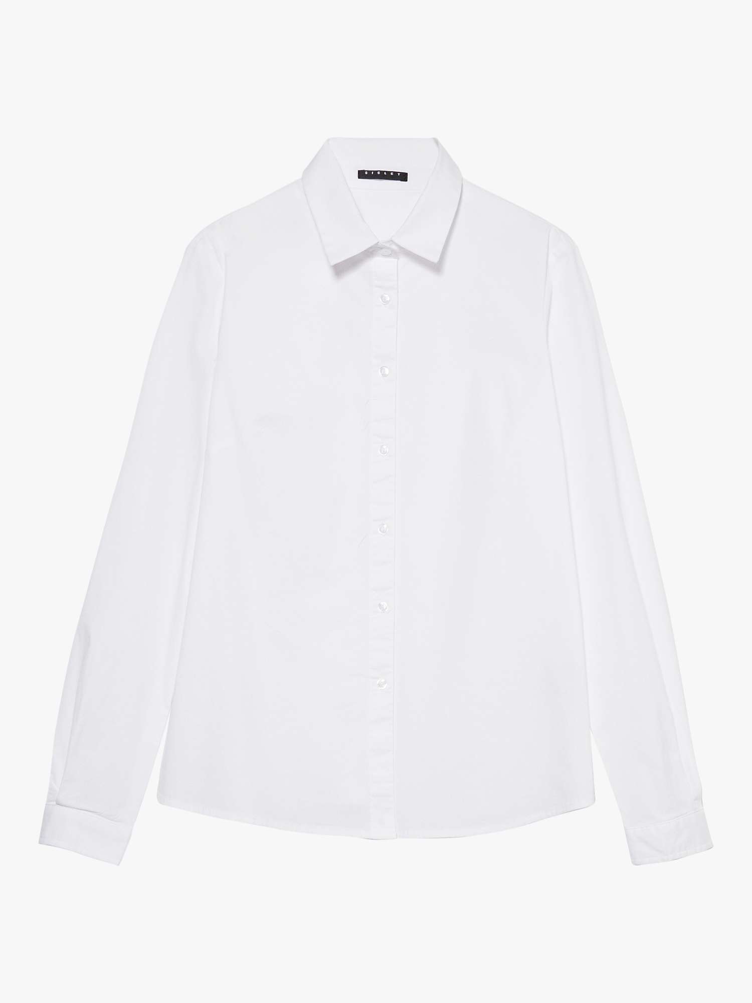 Buy SISLEY Slim Fit Cotton Blend Shirt Online at johnlewis.com
