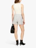 SISLEY High Neck Knitted Sleeveless Top, Cream