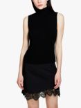 SISLEY High Neck Knitted Sleeveless Top