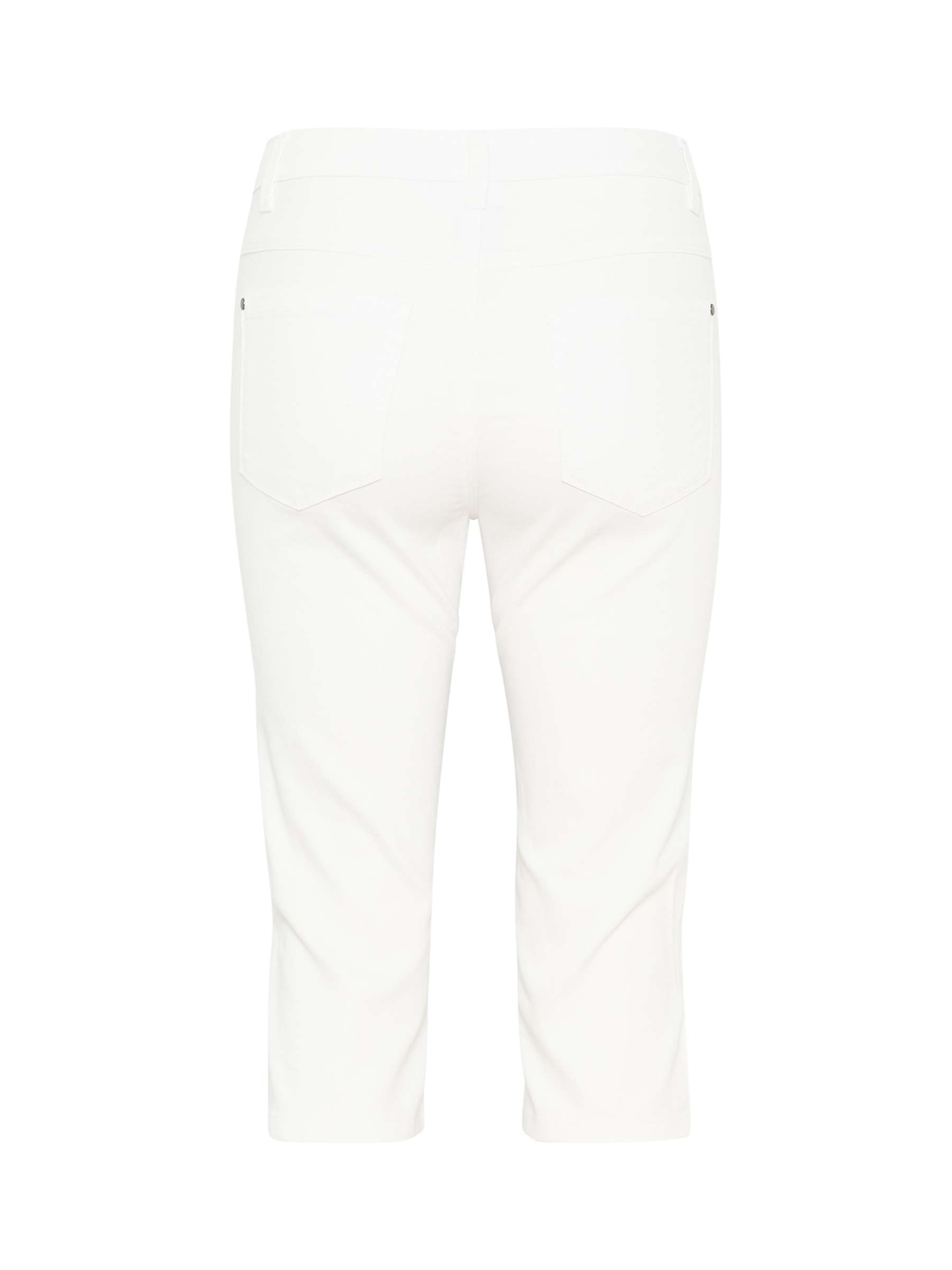 Buy KAFFE Zelina Slim Fit Denim Capri Jeans, Chalk Online at johnlewis.com