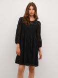 KAFFE Paula Lace Mini Dress, Black Deep