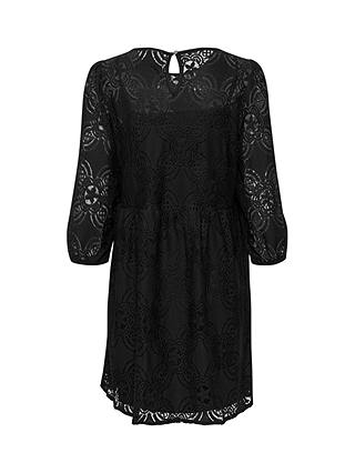 KAFFE Paula Lace Mini Dress, Black Deep