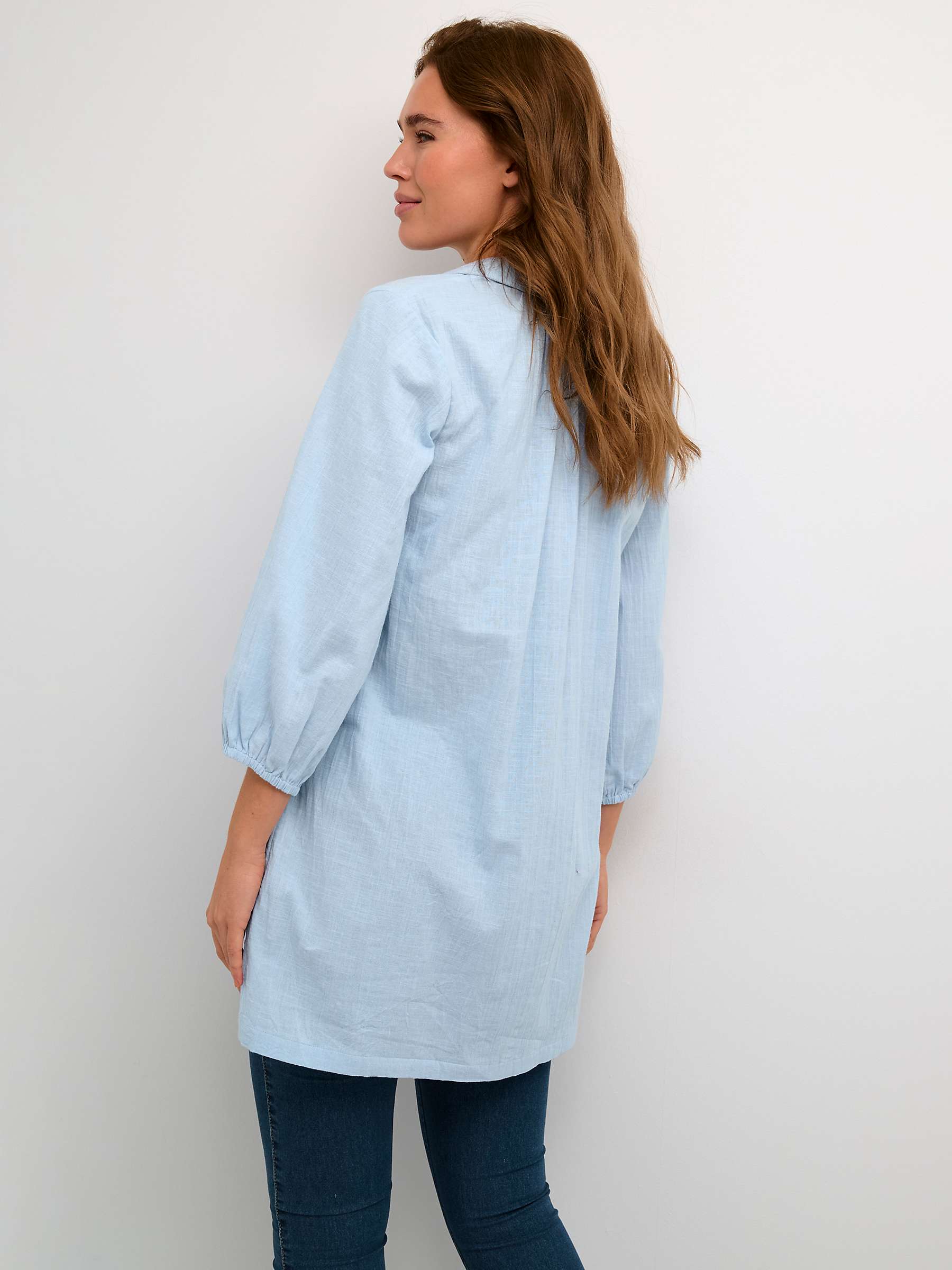 Buy KAFFE Emily Casual Fit Johnny Collar Tunic Online at johnlewis.com