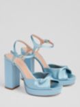 L.K.Bennett Rosa Satin Formal Sandals, Light Blue, Light Blue