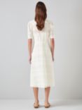 L.K.Bennett Ella Broderie Anglaise Midi Dress, White