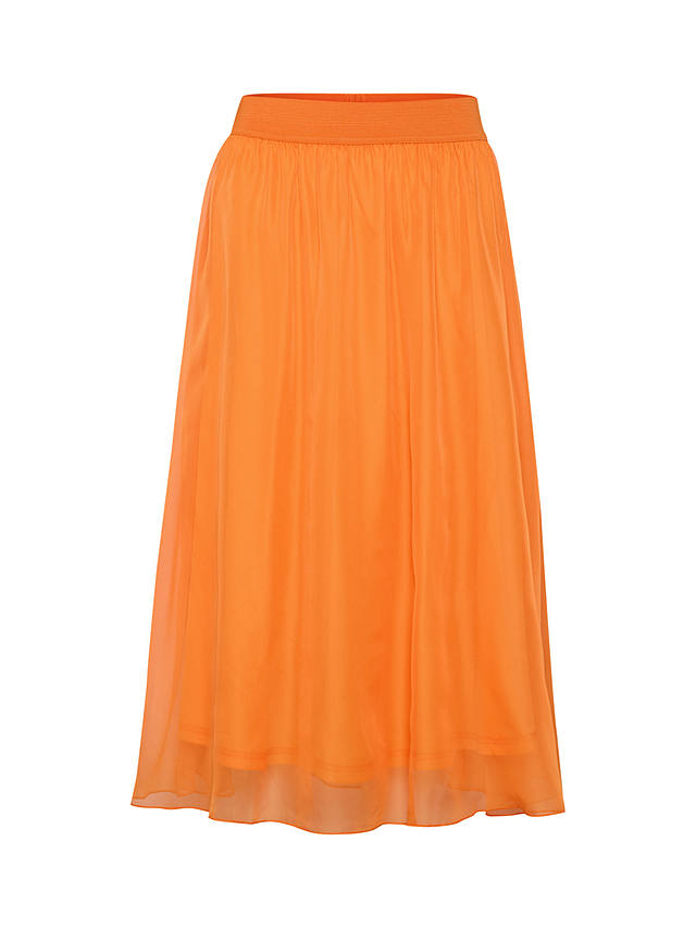 Saint Tropez Coral Midi Mesh Skirt, Orange Peel