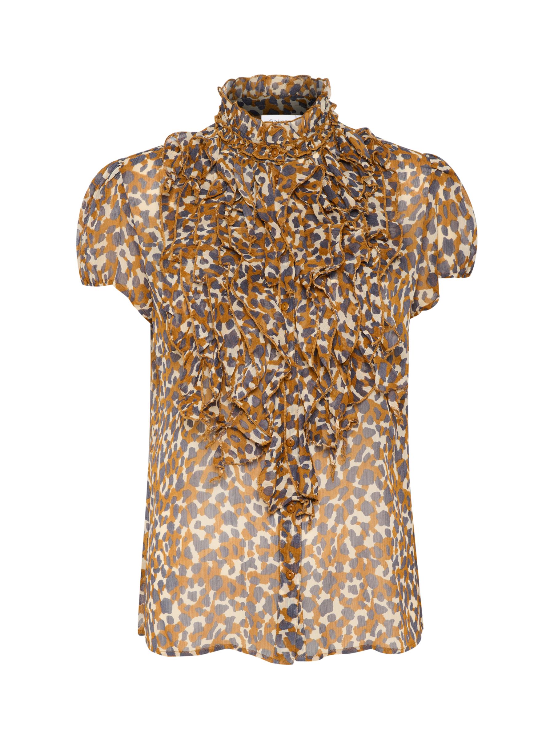 Buy Saint Tropez Lilja Crinkle Ruffle Blouse Online at johnlewis.com